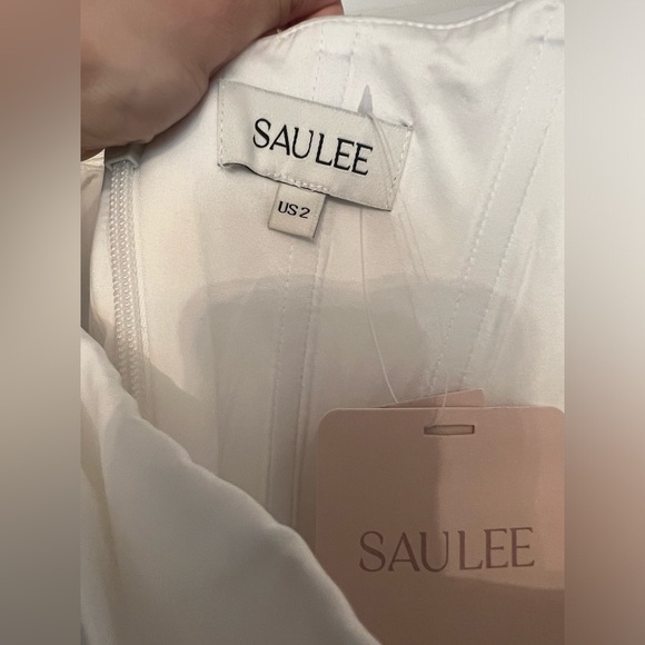 SAU LEE Brenda Dress in White - Picture 10 of 13